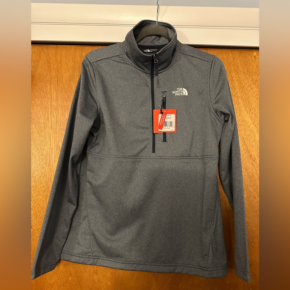 The North Face Navy Blue Heather Cinder 1/4 Zip Pullover Jacket